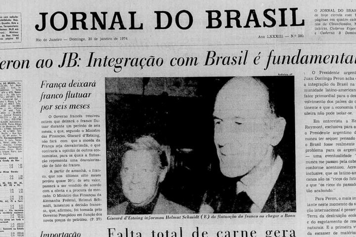 Perón: “Nunca pensé que Brasil fuese un problema para nosotros, es una cosa que no me entra en la cabeza”